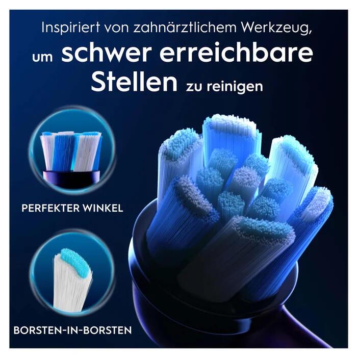 Oral-B Lot de 4 brosses à dents interchangeables iO, Noir