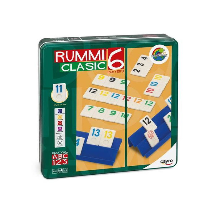 Cayro Jeu Rummiclasic pour 6 joueurs en boîte métal