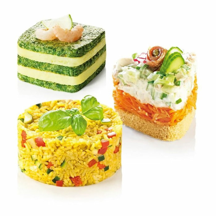 Moule de placage Tescoma Grandchef Gris Métal Acier inoxydable 4 Unités