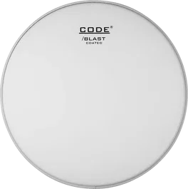 CODE Parche pour Bombo 20" Blast Coated Blanc Rugueux avec Pad d'Impact - Son Chaud et Ouvert - Aro Aluminium GRIP-TIGHT