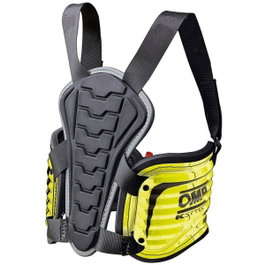 OMP Kart Pro Rib Noir / Jaune Fluo Taille XS/S