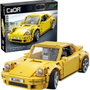 Cada - Maquette de Voiture à Construire Ruf CTR 2017 Yellowbird - 1515 Pièces - avec Direction, Moteur Détailé et Portes Ouvrantes - pour +8 Ans