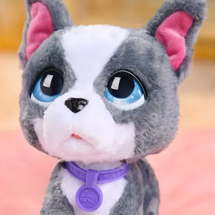 Furreal Friends Peluche interactive Bouledogue Français 23 cm - Jouet électronique pour enfants dès 4 ans