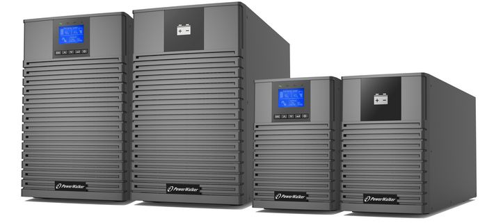 PowerWalker VFI UPS Online 3000VA / 3000W avec sorties 8x C13 et 1x C19, USB, RS-232, écran LCD, technologie double conversion et monitoring IoT