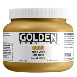 Golden Peinture Acrylique Heavy Body Jaune Ocre 946 ml