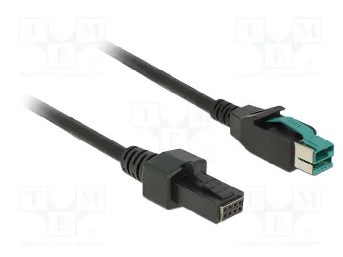 DELOCK Câble d'alimentation USB PoweredUSB, 4m, Noir DELOCK Câble d'alimentation USB PoweredUSB, 4m, Noir