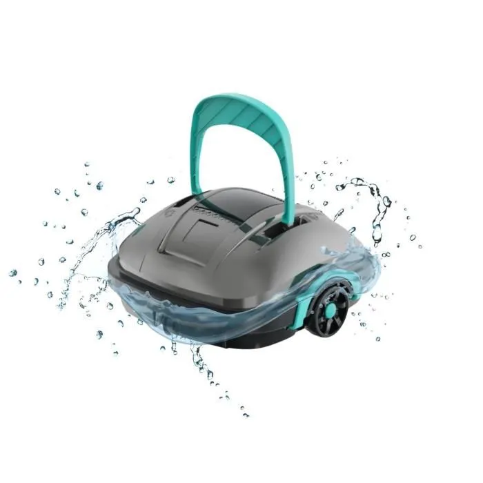 Bestway Platy - Robot de piscine autonome sans fil pour fond plat - 18 m² - Nettoyage automatique rechargeable