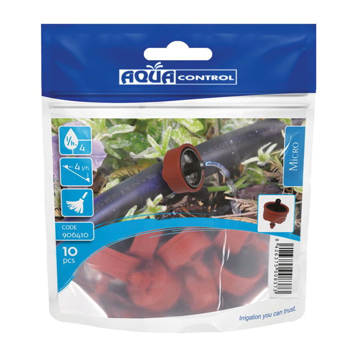 Goutteur autocompensant Aqua Control 906410 4 l/h Auto-nettoyant 10 Unités Goutteur autocompensant Aqua Control 906410 4 l/h Auto-nettoyant 10 Unités