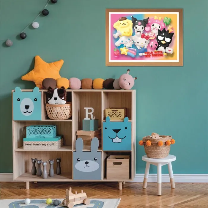 Clementoni Puzzle 104 pièces Hello Kitty et ses Amis - Enfant dès 6 ans - 48,5 x 33,5 cm