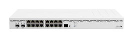 MikroTik Routeur CCR2004-16G-2S+ 1U Rack - 16x Gigabit LAN, 2x SFP+, Dual PSU, 4 Go RAM, CPU ARM 4 cœurs 1.7 GHz