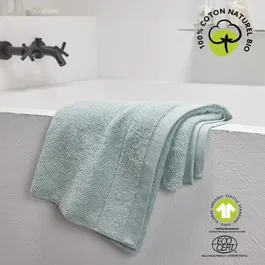 Today Serviette de bain Organic, 50 x 90 cm, 100% Coton bio 450 GSM, Certifiée GOTS et Oeko-Tex, Absorbante et Douce, pour Salle de Bain