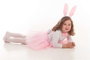 Creaciones Llopis Déguisement Tutu Lapine Rose clair 4 Pièces