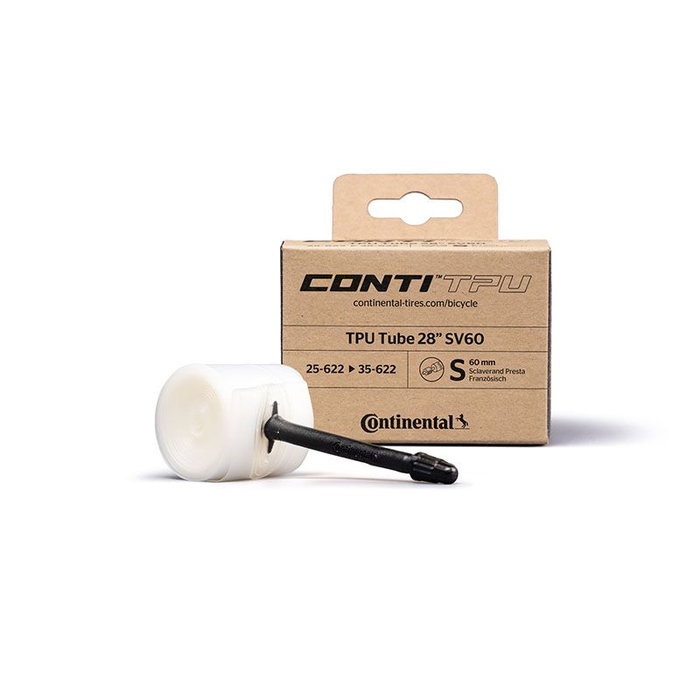 Continental Chambre à air TPU 28 V.Presta 60 25-35/622 Continental Chambre à air TPU 28 V.Presta 60 25-35/622
