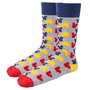 CERDÁ Set de 3 Paires de Chaussettes Mickey Disney en Coton - Taille 40-46 - Composition 86% Coton 12% Polyamide 2% Élasthanne