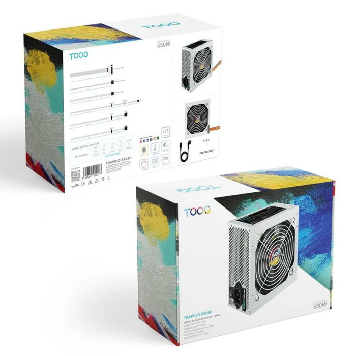 Bloc d’Alimentation TooQ TQAPOLO-550SP 550 W