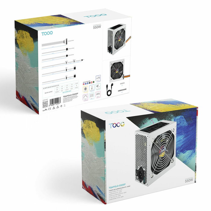 Bloc d’Alimentation TooQ TQAPOLO-550SP 550 W