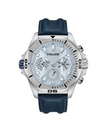 Police PEWJF0022503 - Montre analogique bleu et gris
