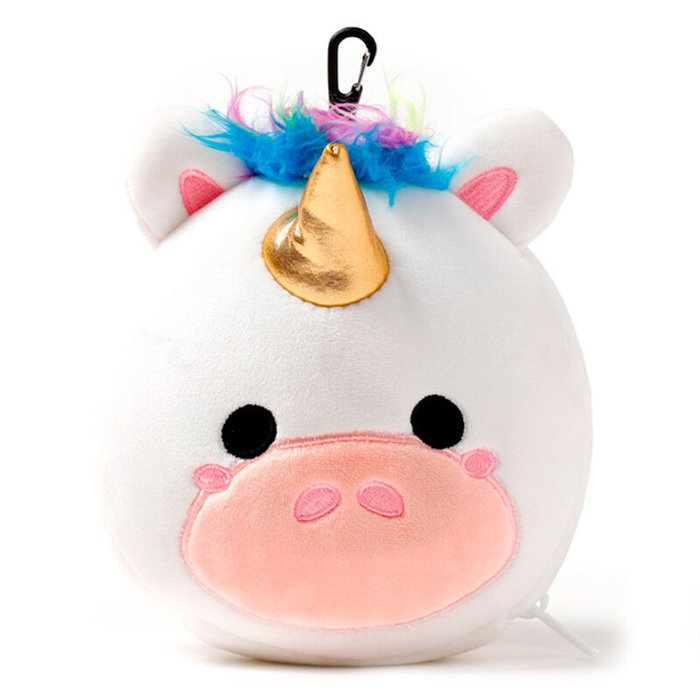 PUCKATOR Coussin de voyage pour nuque et yeux avec masque en forme de licorne Relaxeazzz - 15,5 x 14,5 x 14 cm - 95% Polyester, 5% Spandex PUCKATOR Coussin de voyage pour nuque et yeux avec masque en forme de licorne Relaxeazzz - 15,5 x 14,5 x 14 cm - 95% Polyester, 5% Spandex