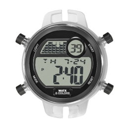 Watxandco RWA2005 Montre Digitale Femme Transparent 43mm