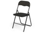 GIFTDECOR Chaise Pliante Negra