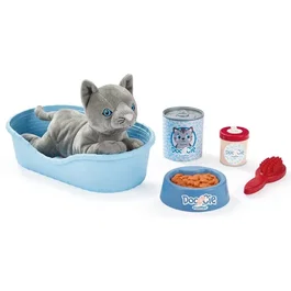 Ecoiffier Panier Chat Médical 272 - Peluche Jouet d'éveil - 9 Pièces - Dès 18 mois - Origine France