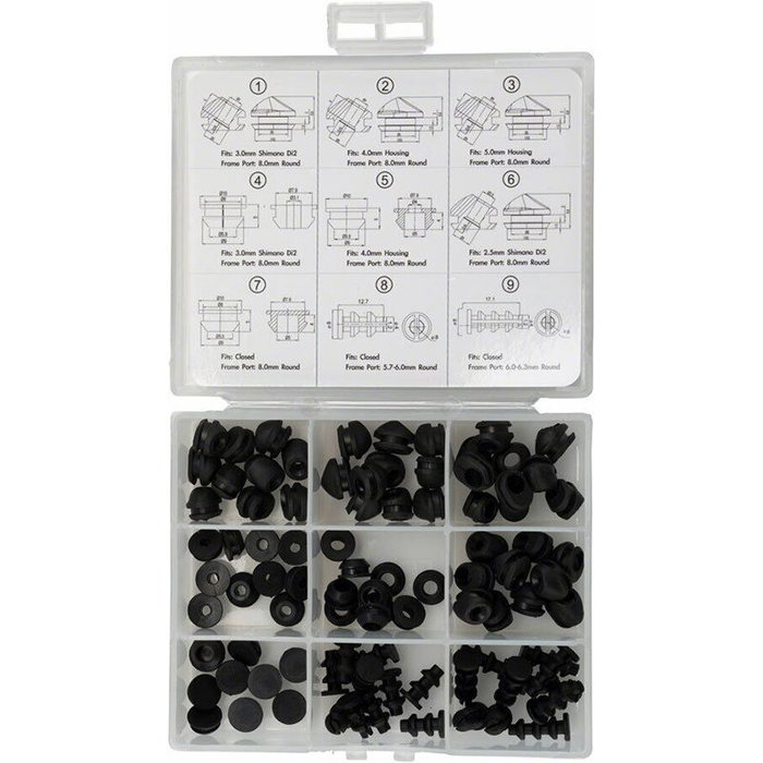 Jagwire Kit Tapones Jagwire Cuadros con Cableado Interno Jagwire Kit Tapones Jagwire Cuadros con Cableado Interno