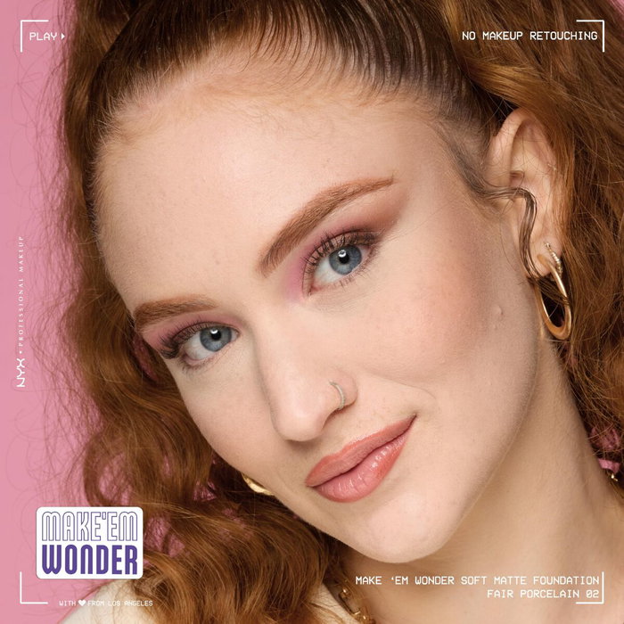 Nyx Professional Make Up Fond de teint MAKE'EM WONDER n° 02 - Porcelaine claire