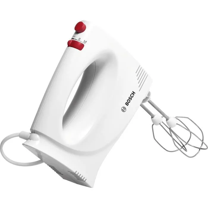 Bosch MFQP1000 Batteur Electrique 300 W, 2 Vitesses + Turbo, avec 2 Fouets en Acier Inoxydable Bosch MFQP1000 Batteur Electrique 300 W, 2 Vitesses + Turbo, avec 2 Fouets en Acier Inoxydable