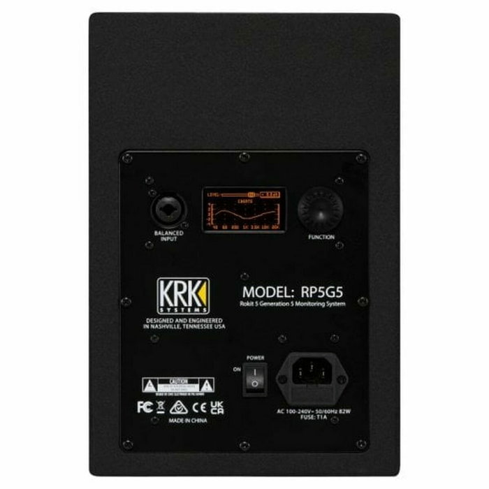 KRK RP5G5 - Moniteur de studio biamplifié 5 pouces avec Kevlar, modes Mix/Create/Focus, 55W KRK RP5G5 - Moniteur de studio biamplifié 5 pouces avec Kevlar, modes Mix/Create/Focus, 55W