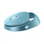 Rapoo Ramelo Air 1 - Souris sans fil silencieuse Bluetooth et 2.4 GHz multimode bleue rechargeable, 1600 DPI, pour espace de travail coloré