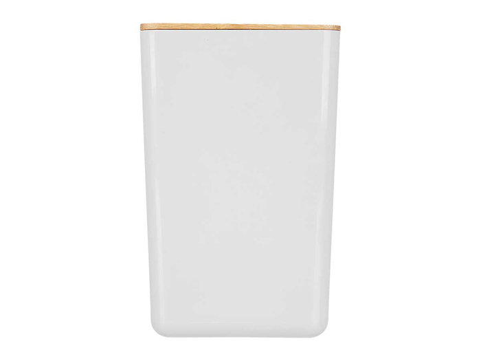 KINVARA Lot de 8 bocaux rectangulaires hauts blanc 1,75L