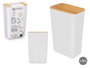 KINVARA Lot de 8 bocaux rectangulaires hauts blanc 1,75L