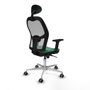 Piqueras y Crespo Chaise de Bureau Jorquera 2D086G1 Vert émeraude