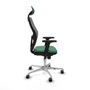 Piqueras y Crespo Chaise de Bureau Jorquera 2D086G1 Vert émeraude
