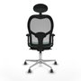 Piqueras y Crespo Chaise de Bureau Jorquera 2D086G1 Vert émeraude