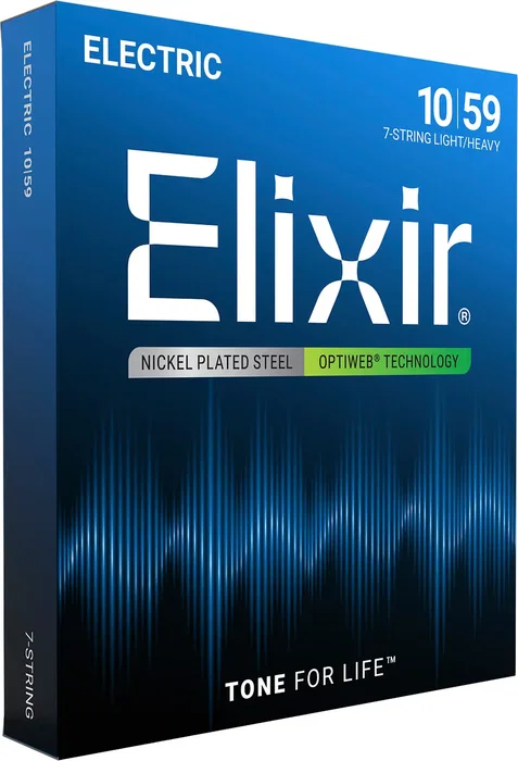 ELIXIR Jeu de cordes Optiweb 7 cordes LH 10-59