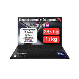 LG gram 16Z90TL-G.AU85BN - Intel Core Ultra 7 - 32 Go RAM - 512 Go SSD - 16 pouces