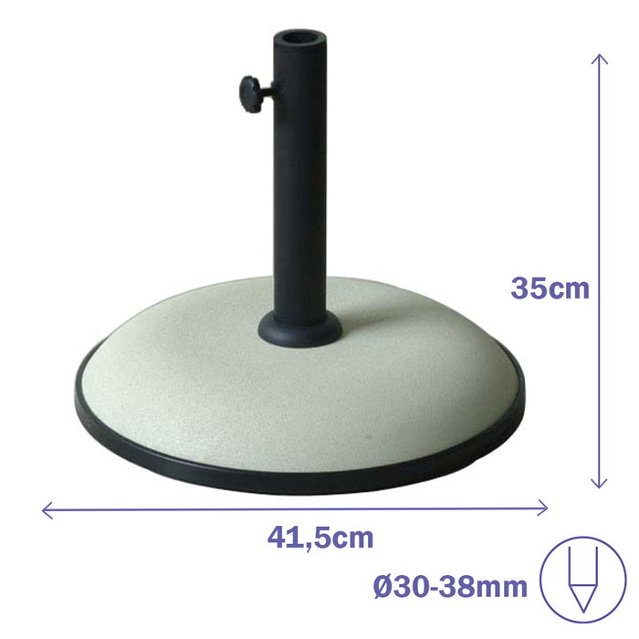 Marbueno Base pour Parasol Ronde en Ciment 41,5x35 cm 15 kg Blanc Jardin, Piscine, Terrasse 10448 Marbueno Base pour Parasol Ronde en Ciment 41,5x35 cm 15 kg Blanc Jardin, Piscine, Terrasse 10448