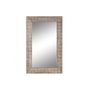 Miroir mural DKD Home Decor Marron Naturel Indien 76,5 x 3 x 122 cm