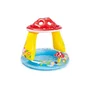 Intex Pataugeoire gonflable pour enfants modèle 57114NP en forme de champignon 102x89 cm avec parasol et jouet - 45 litres