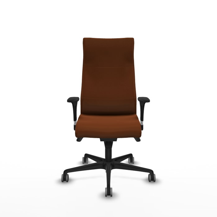 Piqueras Y Crespo Fauteuil Albacete en Simili-cuir Marron avec Mécanisme Synchrone
