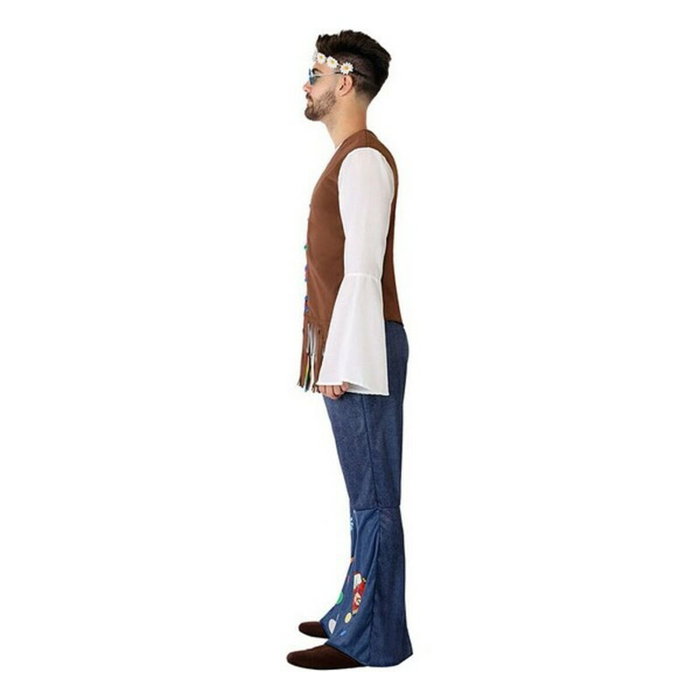 BigBuy Carnival Déguisement Hippie Homme Adulte XXL Multicolore BigBuy Carnival Déguisement Hippie Homme Adulte XXL Multicolore
