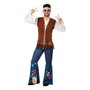 BigBuy Carnival Déguisement Hippie Homme Adulte XXL Multicolore
