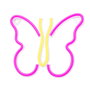 Neolia Lampe Néon LED Forever Papillon Rose avec USB, interrupteur, câble 2m, 22.5cm