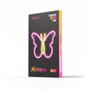 Neolia Lampe Néon LED Forever Papillon Rose avec USB, interrupteur, câble 2m, 22.5cm