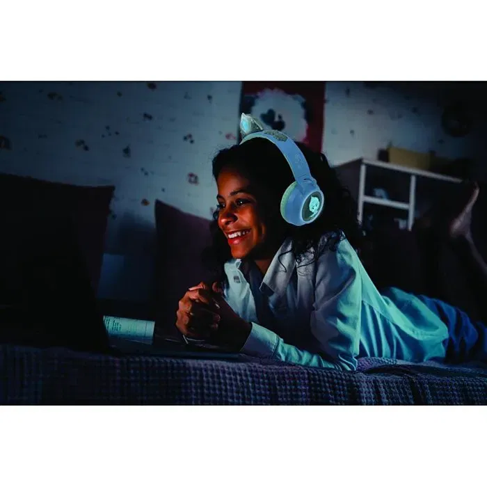 Lexibook Casque Lumineux Pliable La Reine des Neiges pour Enfants - Bluetooth 5.0 et Filaire, Limitateur de Son 85 dB, Design Tiare - Pour Enfants à partir de 4 Ans