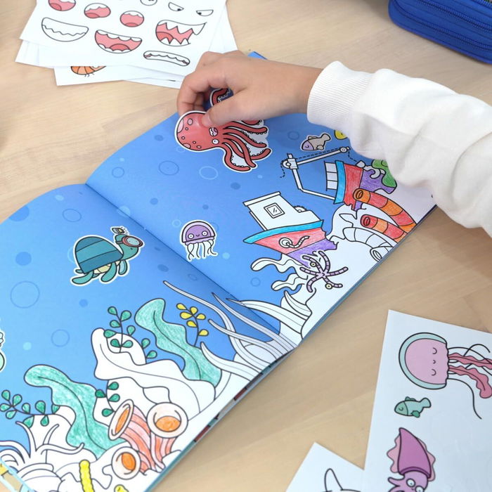 Bloc avec Dessins à Colorier Milan Blue odissey