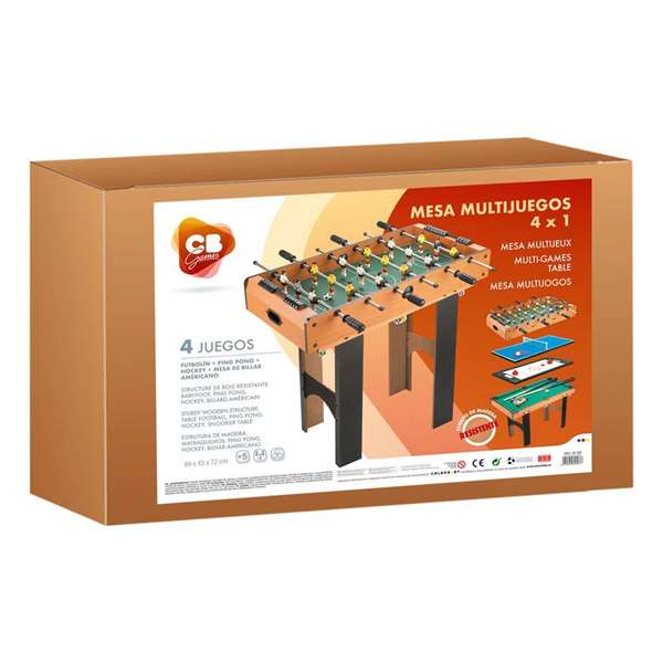 Colorbaby Table multi-jeux 4 en 1 (87 x 73 x 43 cm) Colorbaby Table multi-jeux 4 en 1 (87 x 73 x 43 cm)