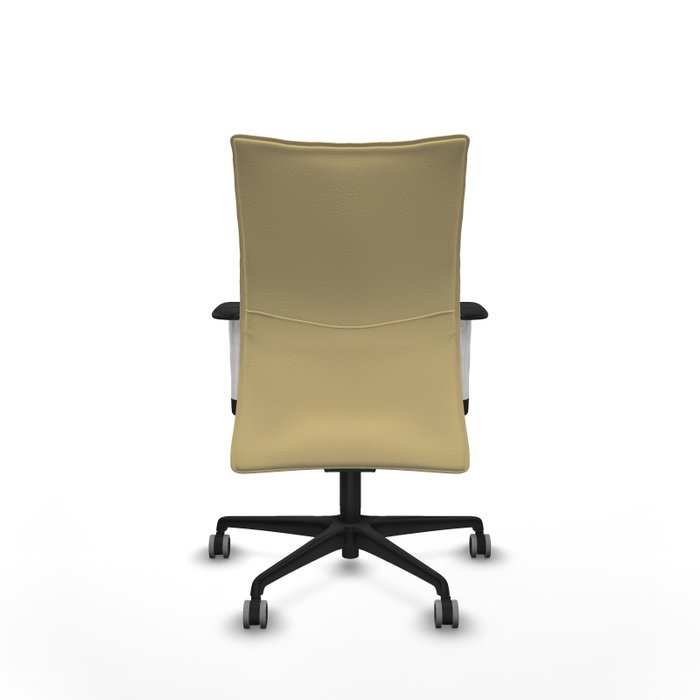 Piqueras Y Crespo Chaise de bureau Albacete avec mécanisme synchrone et similicuir crème Piqueras Y Crespo Chaise de bureau Albacete avec mécanisme synchrone et similicuir crème