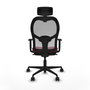 Chaise de Bureau avec Appui-tête Piqueras y Crespo 1D036N2 Bordeaux